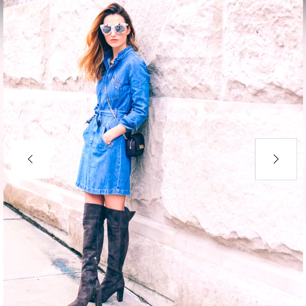 Madewell x Daryl K zip up denim dress